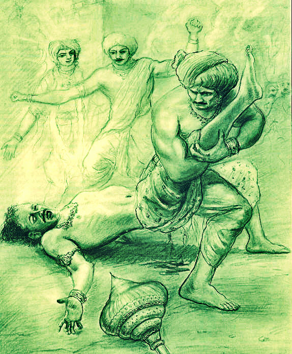 Back-To-Godhead-Bhima-Fights-Jarasandha